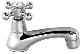 Stojančekový umývadlový ventil v lesklej striebornej farbe Antea – Sapho