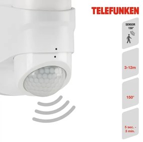 Telefunken 304306TF - LED Vonkajšie nástenné svietidlo so senz. LED/16W/230V IP44