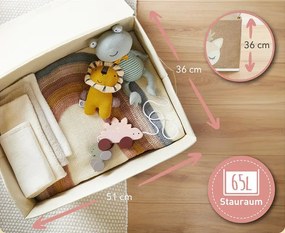 Bieco - Úložný box s vekom - jelenček Ella