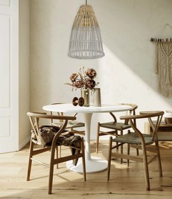 Toolight Toolight, stropné svietidlo 1xE27 APP1329-1CP, biela-hnedá, OSW-02463