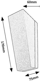 Rabalux 77065 - LED Vonkajšie nástenné svietidlo TEMSE LED/3W/230V IP65 antracit