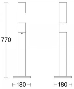 STEINEL 69469 - LED Vonkajšia lampa GL 65 LED/8,5W/230V 3000K antracit
