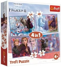 Trefl Puzzle 4v1 Ľadové kráľovstvo II