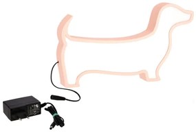 LED detská stolová lampa DOG LED/12W/230V ružová