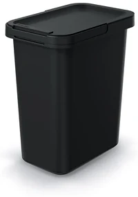 Závesný odpadkový kôš, 12 l, čierna