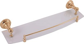 Slezák - RAV polička sklenená 500 mm MORAVA RETRO - MKA0900/50Z, Zlatá lesk