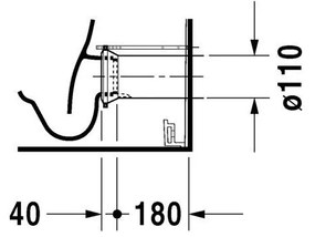 DURAVIT Darling New WC misa kombi s Vario odpadom, 370 mm x 400 mm x 630 mm, s povrchom WonderGliss, 21380900001