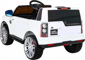 Ramiz Land Rover Discovery Elektrické auto pre deti Biele SUV + diaľkové ovládanie