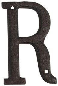 Nástenné kovové písmeno R - 13 cm