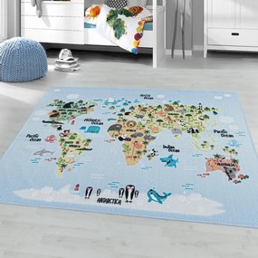 Svetlomodrý detský koberec 120x170 cm Play – Ayyildiz Carpets