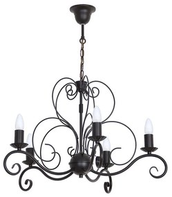 Luster na reťazi MAURO 5xE14/60W/230V