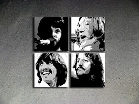 Ručne maľovaný POP Art obraz Beatles