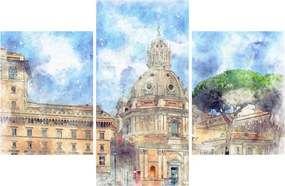 Obraz - Kostol Santa Maria di Loreto, Rím, Taliansko (90x60 cm)