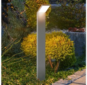 Brilagi - LED vonkajšia lampa RIANO LED/8W/230V strieborná IP65 80 cm