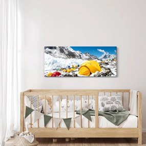 Obraz - Kempovanie v horách (120x50 cm)