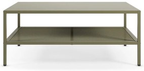 Zelený kovový konferenčný stolík 60x100 cm Fayna – Marckeric