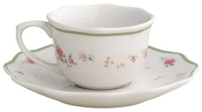 Biele porcelánové šálky v súprave 2 ks na espresso 90 ml Nonna Rosa – Brandani