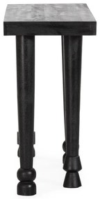 Čierny konzolový stolík z mangového dreva 40x130 cm Inaya – MOME