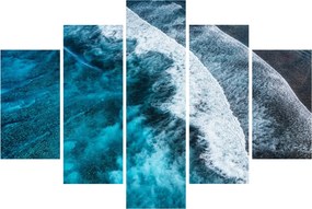 Obraz - Vlny na mori (150x105 cm)