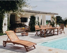 Drevená záhradná stolička v prírodnej farbe Noemi – Bizzotto