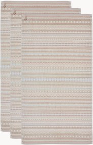 Uteráky na ruky z velúru a bavlneného froté Geometric Print, 3 ks