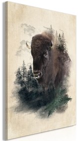 Artgeist Obraz - Stately Buffalo (1 Part) Vertical Veľkosť: 40x60, Verzia: Na talianskom plátne