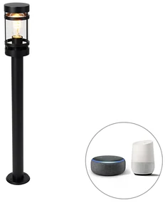 Inteligentná vonkajšia lampa čierna 80 cm IP44 vrátane Wifi ST64 - Gleam