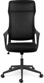 Kancelárska stolička z mikrosieťoviny Sofotel Labi  - čierna