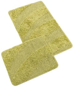 Bellatex Sada Koupelnových předložka bez výkrojeBANYSILVER zelená, 60 x 100, 60 x 50 cm