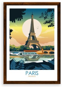 Poster Paríž - Poster A3 + čierny rám (46,8€)