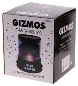 Lampička projektor hviezd nočnej oblohy