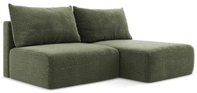 Zelená rozkladacia/s úložným priestorom rohová pohovka (pravý roh) Kalena – Makamii