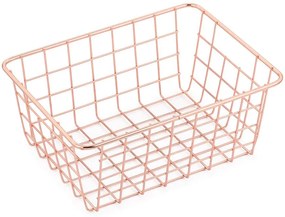 Drôtený kôš filum 24x18x10cm medený 8234