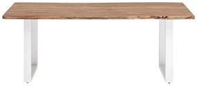 furniture-nabytek.cz - Masívny jedálenský stôl Bullwer z akácie, lakovaný, hnedý – 170×90 cm