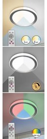 Rabalux 3510-LED RGB Stmievané stropné svietidlo EVEREST LED/40W/230V Wi-Fi + diaľkové ovládanie