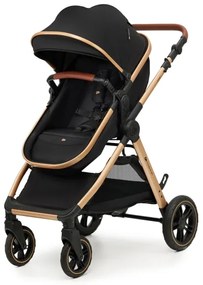 KINDERKRAFT - Kombinovaný kočík 3v1 ESME Pure black + autosedačka MINK PRO