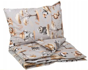 Detské bavlnené obliečky do postieľky 120x90 cm BABYMAM PREMIUM - Dobrodružstvo v džungli