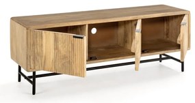 TV stolík z mangového dreva v prírodnej farbe 145x50x40 cm Mundra – MOME