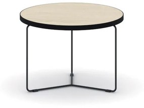 Okrúhly konferenčný stôl TENDER, výška 480 mm, priemer 500 mm, zemitá