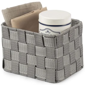 Úložný organizér do zásuvky Compactor TEX vysoký - 19 x 14 x 13 cm, sivý
