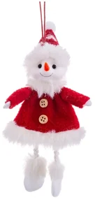 Textilná vianočná ozdoba 17 cm Snowman – Casa Selección