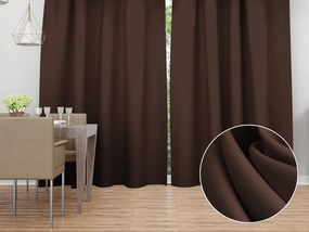 Biante Dekoračný záves Rongo RG-083 Čokoládovo hnedý 140x260 cm