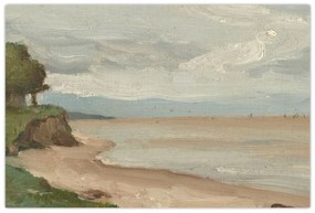 Obraz - Jean-Baptiste-Camille Corot, Beach Near Etretat, reprodukcia (90x60 cm)