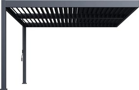DEOKORK Záhradná hliníková pergola do stien 4x4 m (antracit)
