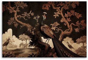 Gario Obraz na plátne Orientálny páv na strome Rozmery: 120 x 80 cm