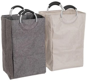 Sivo-béžové látkové koše na bielizeň v súprave 2 ks – Casa Selección