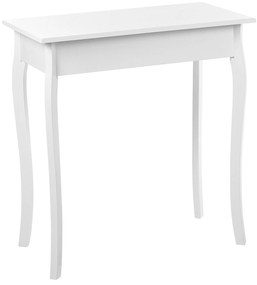 Konzolový stolík so zásuvkou biely ALBIA Beliani