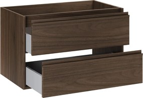 Závěsná skříňka pod umyvadlo Villa 80 cm ořech
