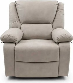 LuxuryForm DESIGN Televízne kreslo VELORA s polohovaním - sivé