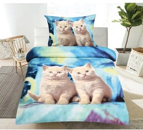 Jahu Obliečky Cats 3D, 140 x 200 cm, 70 x 90 cm
